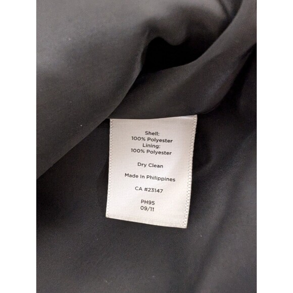 Talbots Black Blazer Jacket Sz 8 Mid Length One Button Lapels Lined - Picture 5 of 7